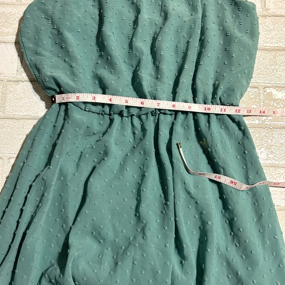 Blue Rain Teal Textured Dress - Picture 5 of 6